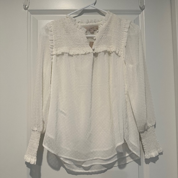 Loft Swiss dot blouse - Picture 1 of 4